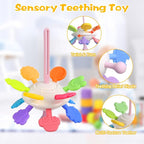 Montessori Toys for Babies 6-12 Months, 8 in 1 Soft Sensory Toddler Bath Toys for Babies, Montessori for 1 Year Old