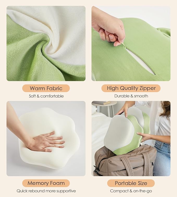 Pregnancy Pillows for Sleeping, Memory Foam Maternity Pillow Support for Back Belly HIPS, Adjustable Travel Wedge Pillow for Pregnant Women, Side Sleeping Pregnant Pillows with Velvet Cover