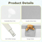 HONEY JOY Bed Rail for Toddlers, 69-in Extra Long, Portable Safety Bed Guardrail w/Side Pocket, Baby Bed Rail Guard, Fit King & Queen Full Twin Size Bed Mattress (69 INCH, Gray)