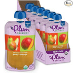 Plum Organics Stage 2 Organic Baby Food - Pear and Mango - 4 oz Pouch (Pack of 6) - Organic Fruit and Vegetable Baby Food Pouch