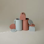 mushie Bath Spout Cover | Soft Silicone Bathtub Faucet Safety Guard for Kids | Universal Fit (Rose)