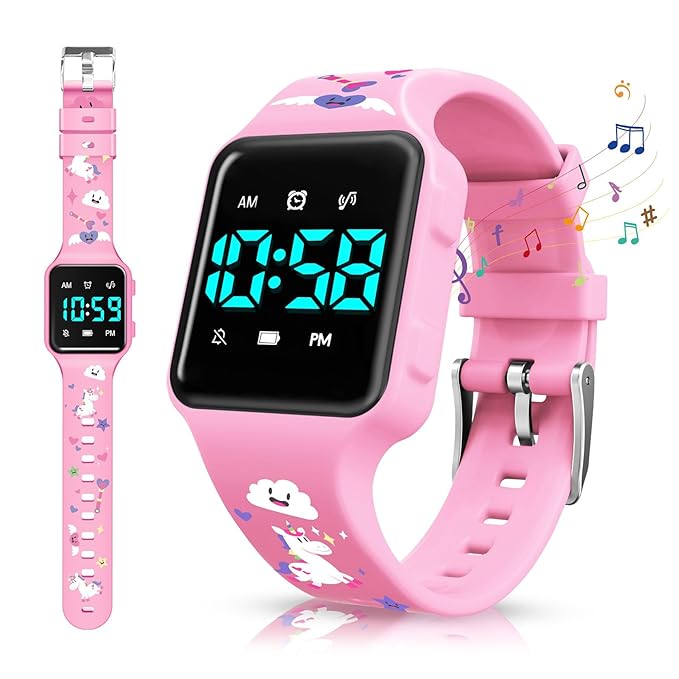 Potty Training Watch for Toddlers & Kids with Countdown, Flashing Lights, Fun Music or Vibration Alerts - Waterproof Interactive Toilet Training Reminder for Boys & Girls Ages 2-9