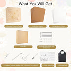 Extra Large Flower Press Kit 10.8 x10.8 inches with Storage Bag, DIY Arts and Craft Kit 10 -Layers, Ideal Gift for Flower & Plant Lovers