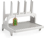 PopYum Seattle Gray Space Saving Drying Rack from 100% Recycled Bottles, countertop for Baby Bottle, Plastic Bags, Cups, Glass, tumblers, Compact
