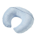 Nursing Pillow and Positioner with Cover for Breastfeeding and Bottle Feeding, Propping Baby, Tummy Time, Baby Sitting Support, Awake-Time Support (Blue, 22" x 17.7" x 5.9")