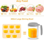 BEAR 2024 Baby Food Maker | One Step Baby Food Processor Steamer Puree Blender | Auto Cooking & Grinding | Baby Food Puree Maker with Self Cleans | Touch Screen Control, White
