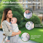 Baby Carrier, Newborn to Toddler(25-60 lbs), Adjustable Detachable 6-in-1 Ergonomic Toddler Carrier, Easy-to-Use, Front & Back Carry & Baby Hip Carrier for Hands-Free Parenting