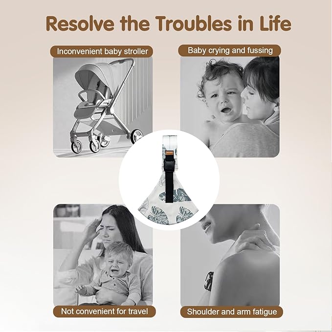 Baby Sling Carrier,Toddler Carrier, 2025 New Baby Sling,Portable and Lightweight Sling,Non-Slip Hip Seat Carrying 10-30lbs(Blacksail)