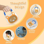 alilo Pocket Bunny Portable Kids Music Player, Musical Toys for Toddlers 1-3-5, Preloaded 120+ Stories/Music/Lullabies/White Noise,High Fidelity Sound Travel Bluetooth Speaker (with Strap and Ring)