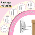 Anti Tip Furniture Anchors (6 Packs) Furniture Anchors for Baby Proofing, Earthquake Straps for Furniture Dresser Wall Safety Anchor Furniture Safety Straps Wall Straps, White