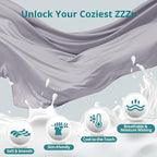 Sasttie Pregnancy Pillows for Sleeping, U Shaped Cooling Full Body Pillow with Removable Cover, Pregnant Women Must Haves, Maternity Essential, Light Grey