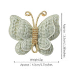 2 Pcs Butterfly Hair Bow Girl, Kid's Cute Hair Clips Barrettes Accessories for Infants Toddlers Baby Kids Fine Hair (Mint Green)