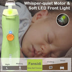 Rechargeable Baby Nail Trimmer, FANSIDI Baby Nail File Safe Baby Nail Filer Electric with 13 Replacement Pads, Trim Polish Grooming Kit for Newborn Infant Toddler or Adults Toes Fingernails Care