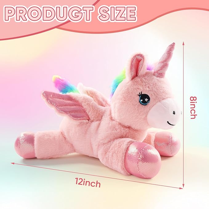 Sew Butiful Unicorn Stuffed Animal, 12in/30cm, Cute Plushies for Girls,Stuffed Unicorn Plush Birthday Gifts Soft Plush Toys Set for Baby, Toddler, Girls, Kids,Decor