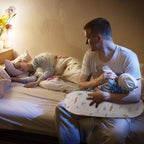 Little Grape Land Nursing Pillow, Breast Feeding Pillows for Mom, Birds Soft Cover with Breathable Filling, Feeding Support Pillow for 0-12 Months, Multifunctional Support Cushion for Travel