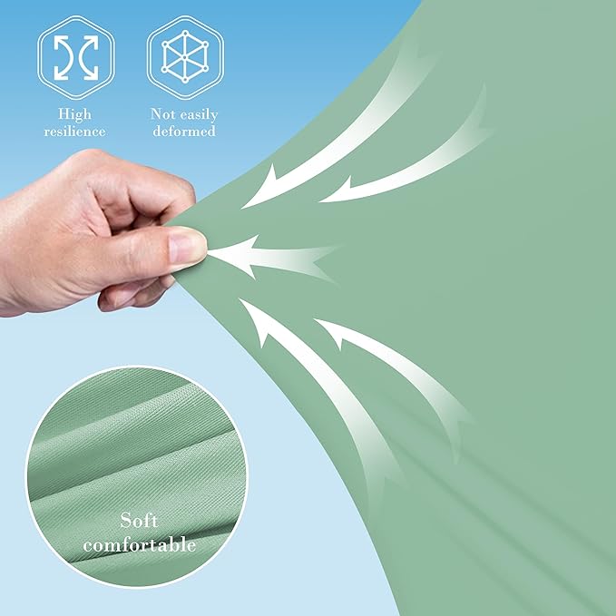 Cute Castle Cooling Cover Pregnancy Pillows, Soft U-Shape Maternity Pillow with Removable Cover - Full Body Pillows for Adults Sleeping - Pregnancy Must Haves - Jumbo 57 Inch - Green