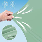 Cute Castle Cooling Cover Pregnancy Pillows, Soft U-Shape Maternity Pillow with Removable Cover - Full Body Pillows for Adults Sleeping - Pregnancy Must Haves - Jumbo 57 Inch - Green