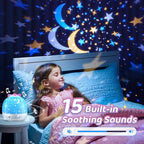 【GIFTS PACKAGE】Unicorn Gifts for Girls NightLight 15 Films+10 Music Soothing Sounds Machine Baby Night Light Projector, LED Star Lights for Ceiling Decor, Kawaii Unicorns Noise Machine for Girls Gifts