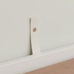 WOODTIME 43.3" W Nursery Dresser with Diaper Changing Tray, 2 Hidden Organizers & Towel Racks, Baby Kids Dresser Changing Table with 4 Drawers & 2 Shelves for Bedroom, White