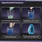 GobiDex Geodes Growing Science Kit for Kids Age 6-8-12, Geodes with Crystals Grow Fast in (24H), STEM Educational Science Experiments Toys, Geology & Rock Enthusiasts Collection, Gifts for Boys Girls