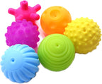 6 Pack Sensory Balls for Kids, Soft & Textured Massage Balls Set Develops Kid's Tactile Senses