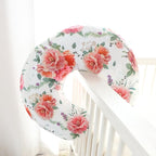 Pea Pod Nursing Pillow Cover Soft & Stretchy Removable Slipcover for Breastfeeding Pillows, Comfortable Nursing Pillow Case for Newborn, Snug Fit, Washable Feeding Pillow Slipcovers in Stylish Floral