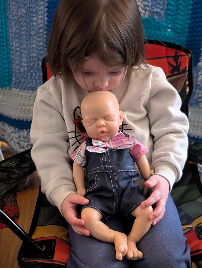 12" Reborn Baby Dolls, Full Silicone Baby Dolls, Realistic Soft Silicone Newborn Baby Doll, Real Full Body Silicone Reborn Baby Dolls with Feeding Accessories-Boy