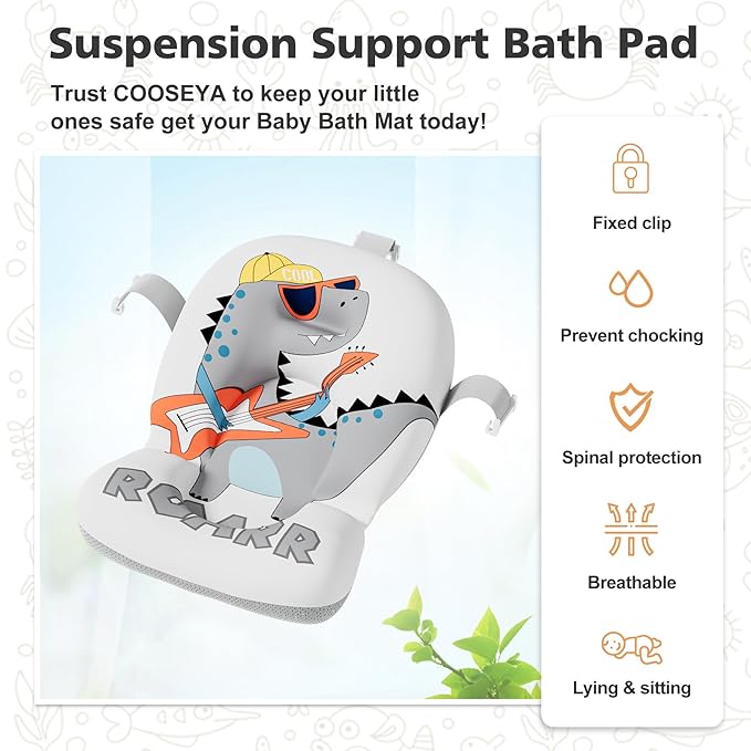 Collapsible Baby Bathtub for Newborns with Thermometer and Soft Floating Cushion Portable and Foldable Travel Baby Boy Bath Tub for Infants to Toddler 0-36 Month (Beige)