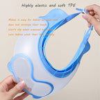 Baby Shower Cap Shield, Shower Cap for Kids, Visor Hat for Eye and Ear Protection for 0-9 Years Old Children, Cute diving goggle Shape Makes The Baby Bath More Fun (Pink)