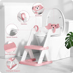 Potty Training Seat, Upgrade Toddler Toilet Seat for Kids Boys Girls, 2 in 1 Potty Training Toilet, Splash Guard Anti-Slip Pad Step Stool