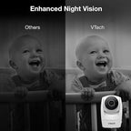 VTech Upgraded Smart WiFi Baby Monitor, 1080p FHD Camera and 5" HD IPS Display, Free App with Motion Video, Sound/Motion Detection and Notifications, Fully Remote Pan-Tilt-Zoom: VM901