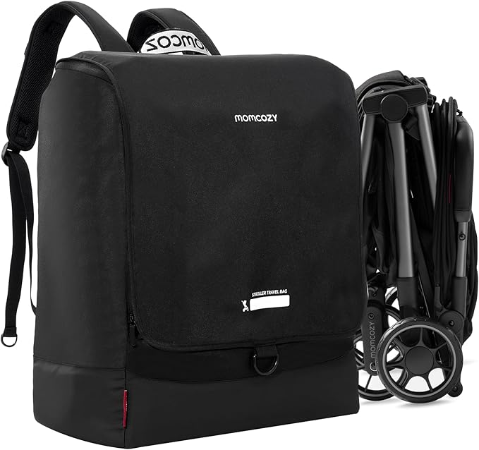 Momcozy Stroller Travel Bag for Airplane | Suit ClickGo Stroller | Compatible with Strollers Folded Dimensions of 22.1 X 17.3 X 9.8 Inch | Fit Most Major Brand | Hand-held ＆ Back-carrying