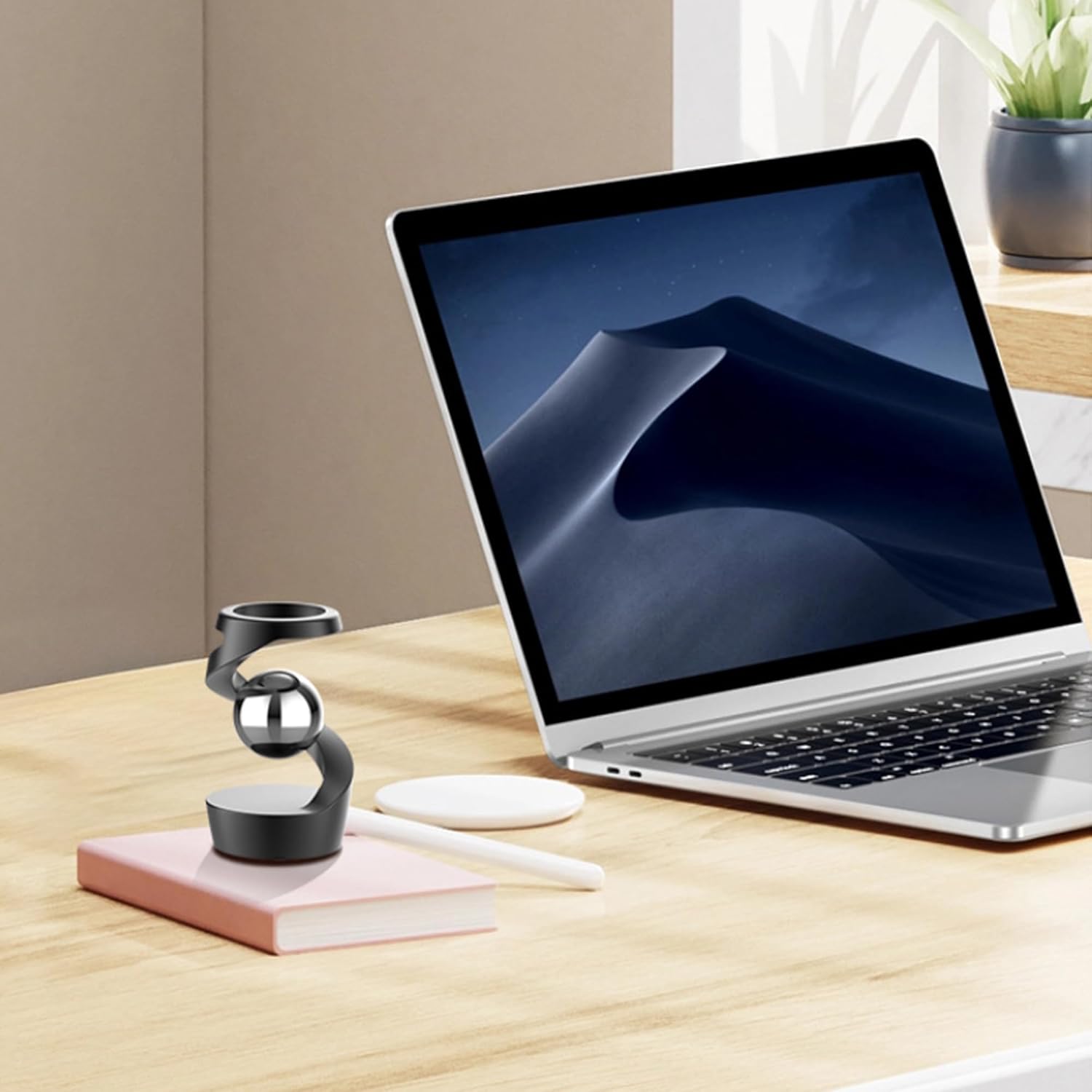 Fidget Toys for Adults, Metal Fidget Toys Desk Fidgets for Office for Adults, Quite Kids Fidget Toys for Anxiety and Stress (Silver Silver)