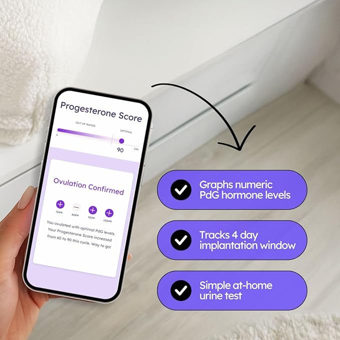 Proov PdG Test Strips for Women - 5 Progesterone Test Strips - Confirm Successful Ovulation at Home - 1 Cycle Pack - Fertility Tracker - Compatible with Fertility, Pregnancy & Ovulation Tests