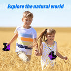 3-8 Years Old Girl Easter Gifts, VNVDFLM Compact Binoculars for Kids Yard Toys, for Girls Age 4-10 to Watching Birds, Telescope Gifts for 10 Years Old Boys to Wildlife (Purple)