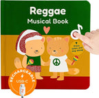 Cali's Books Reggae Musical Book for Toddlers 1-3 with Favorite Bob Marley Songs. Sound Book for Toddlers 1-3 for Kids