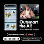 Connect | AI Robot Cube & Smart Cube, Self Scrambling STEM Cube with 10 Puzzle Types | Self Solving Speed Cube, Plays Music | Great X-Mars Experience for Kids, Teens & Adults.