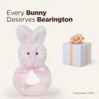 Bearington Baby Lil’ Bunny, 5.5 Inch Pink Soft Stuffed Easter Bunny Rattle, Baby Easter Gifts - Newborn Toy