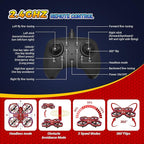 Spider Drone for Kids, Jomzuci RC Mini Drone with 360°Flip, Hover Indoor Drones for Kids 8-12 with 2 Batteries, Headless Mode, 3 Speed Mode, Quadcopter Outdoor Toys Gifts for 8-12 Year Old Boys Girls