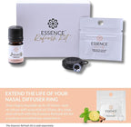 Essence Wearable Aromatherapy Nasal Diffuser – Immunity Blend Essential Oil Nose Ring – Personal Scent Clip for Travel, Work & Everyday Use – Made in USA