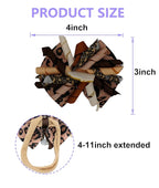 Birthday Hair Bow for Baby Girls 1 2 3 4 5 6 Years Sprinkle Decorations Party Hair Accessories Headband for First 1st Birthday Leopard Print