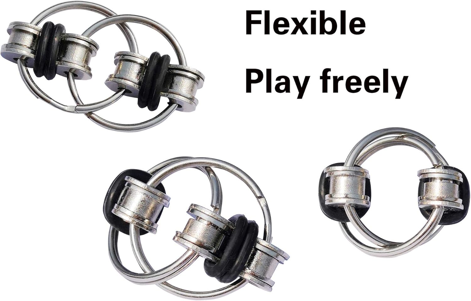 7 Pack Stress Relief and Anxiety Relief Fidget Toys,Flippy Chain,Marble Mesh,Infinity Cube