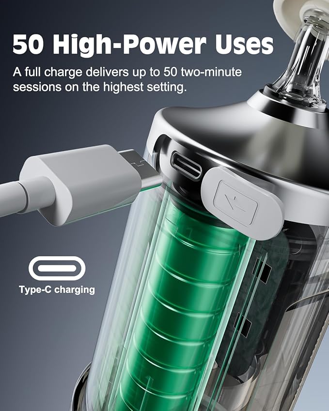 Nasal Irrigation System Electric Neti Pot Sinus Rinse Machine 200ml for Adults & Kids with 4 Nozzles & 30 Salts, USB-C Charge, Gentle Nasal Irrigation Device for Sinus Relief & Allergy（Gray）