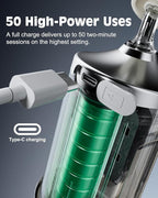 Nasal Irrigation System Electric Neti Pot Sinus Rinse Machine 200ml for Adults & Kids with 4 Nozzles & 30 Salts, USB-C Charge, Gentle Nasal Irrigation Device for Sinus Relief & Allergy（Gray）