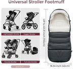 Momcozy Stroller Footmuff | Universal, Weather-Proof, Warm Stroller Bunting Bag | Extendable Winter Cover | Adjustable Buckle