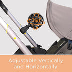 liuliuby Baby Stroller Fan with Clip | Clip On Fan for Baby Car Seat | Portable & Rechargeable with Durable Clamp | Stroller Accessories | Small Cooling USB Chargeable Battery (Jet Black)