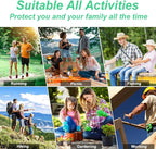 240Pcs Mosquito Patches Stickers, Individually Wrapped Natural Plant Based Mosquito Stickers with 6 Pack Mosquito Repellent Bracelets for Kids Adult Outdoor Hiking, Camping, Travel