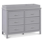 DaVinci Charlie 6-Drawer Double Dresser in Grey