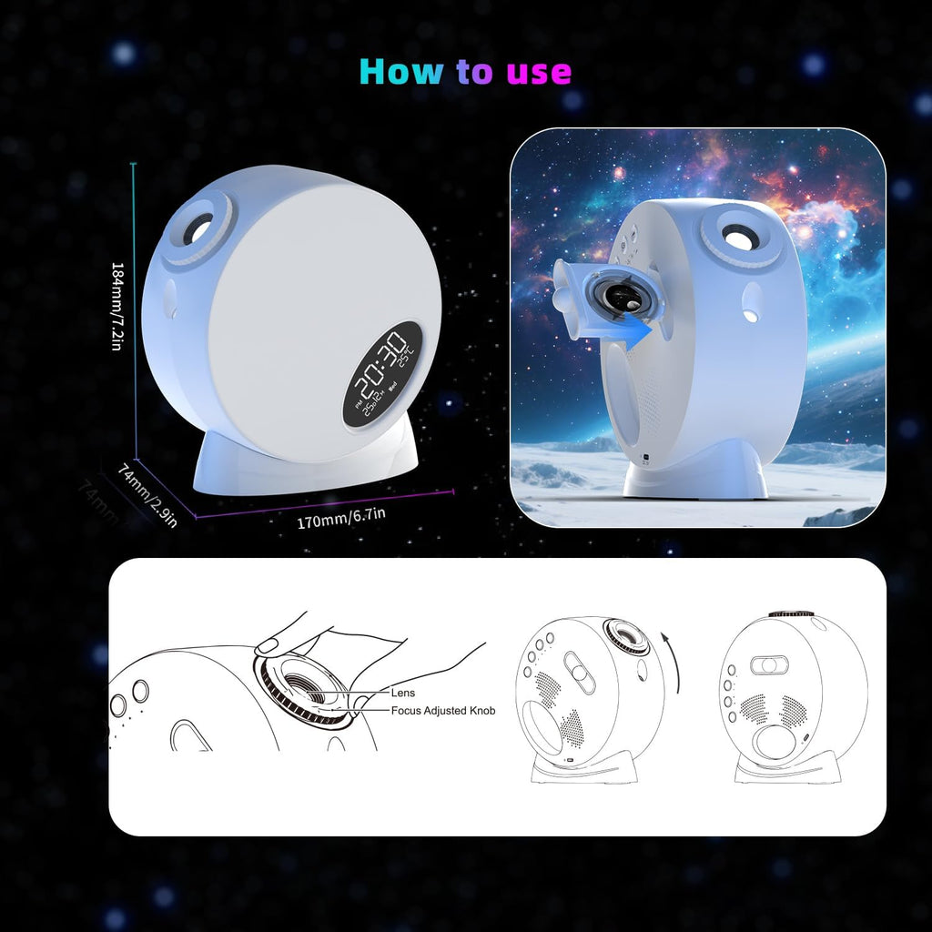 Galaxy Projector,Flevo Star Projector,Bedroom Night Light for Kids,Home Planetarium with Remote Control,13 Film Discs 4K HD,for Kids Bedroom Ceiling Home Living Room Decor Birthday Gifts