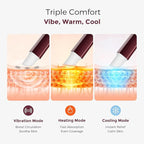 Momcozy ComfortNip™ Multi-Care Nipple Cream Pen, 3-in-1 Heat/Cool/Vibe Rechargeable Portable Nipple Pen with Botanical Nipple Cream, Touch Free 316 Steel Head for Breastfeeding Pain Relief